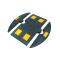 Speed bump | start piece with pin, width: 150 mm